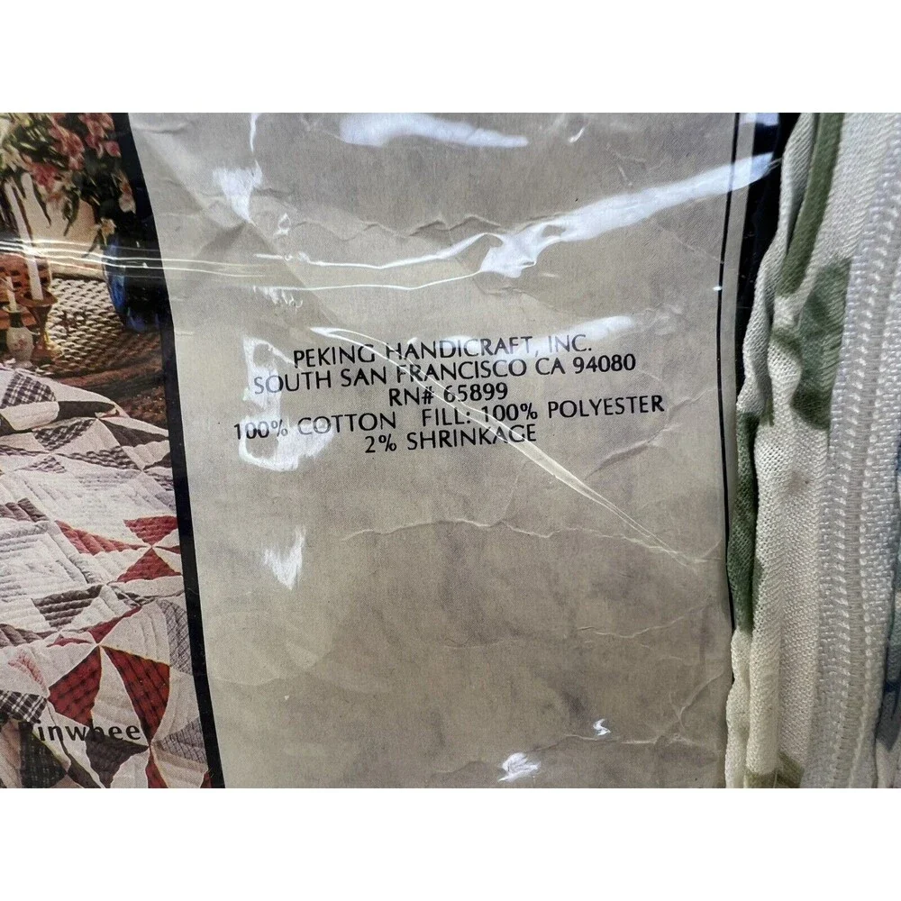 Imperial Elegance Peking Handicraft Quilted‎ Sham Diamond Handmade 24
